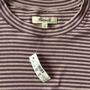 Madewell NWT Striped Brightside Tee XS
